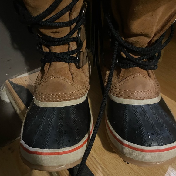 SOREL Joan Of Arctic Knit II Boot Elk Waterproof Leather Lace Up Womens 6 - Picture 2 of 12